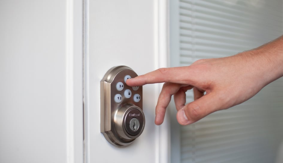 ADT smartlock on a Columbus home